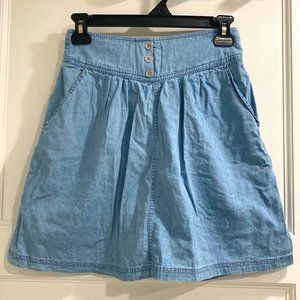 NWT Chambray mini skirt